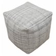 Pemberly Row Set of 4 - 2 Reclining Lounge Chairs and Sofa and Handwoven Pouf