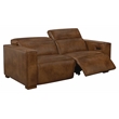 Pemberly Row Set of 4 - 2 Reclining Lounge Chairs and Sofa and Handwoven Pouf