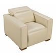 Pemberly Row Set of 4 - 2 Reclining Lounge Chairs and Sofa and Handwoven Pouf