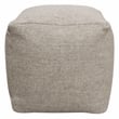 Pemberly Row Set of 4 - 2 Reclining Lounge Chairs and Sofa and Handwoven Pouf