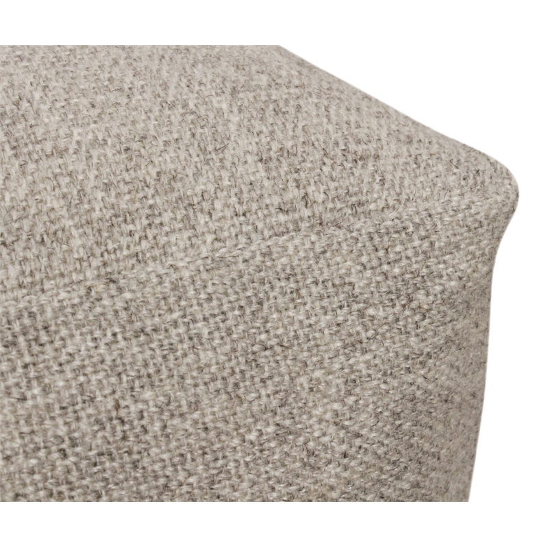 Pemberly Row Set of 4 - 2 Reclining Lounge Chairs and Sofa and Handwoven Pouf