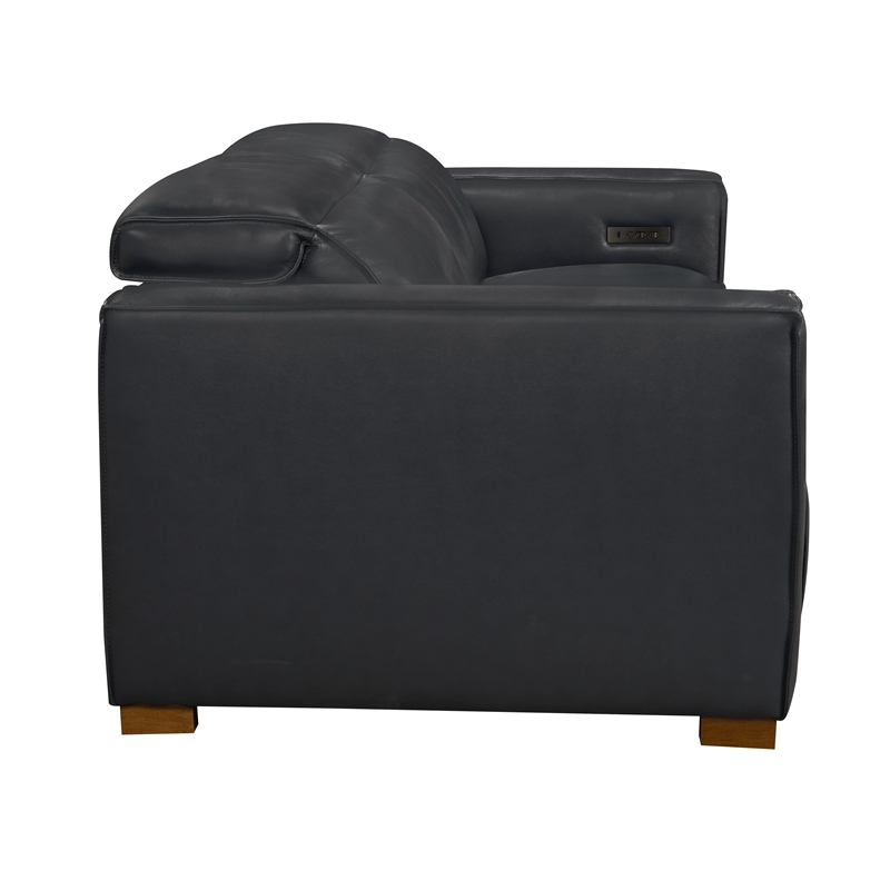 Pemberly Row Set of 5 - 2 Reclining Lounge Chairs and Sofa and 2 Handwoven Poufs