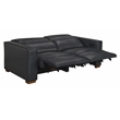 Pemberly Row Set of 5 - 2 Reclining Lounge Chairs and Sofa and 2 Handwoven Poufs