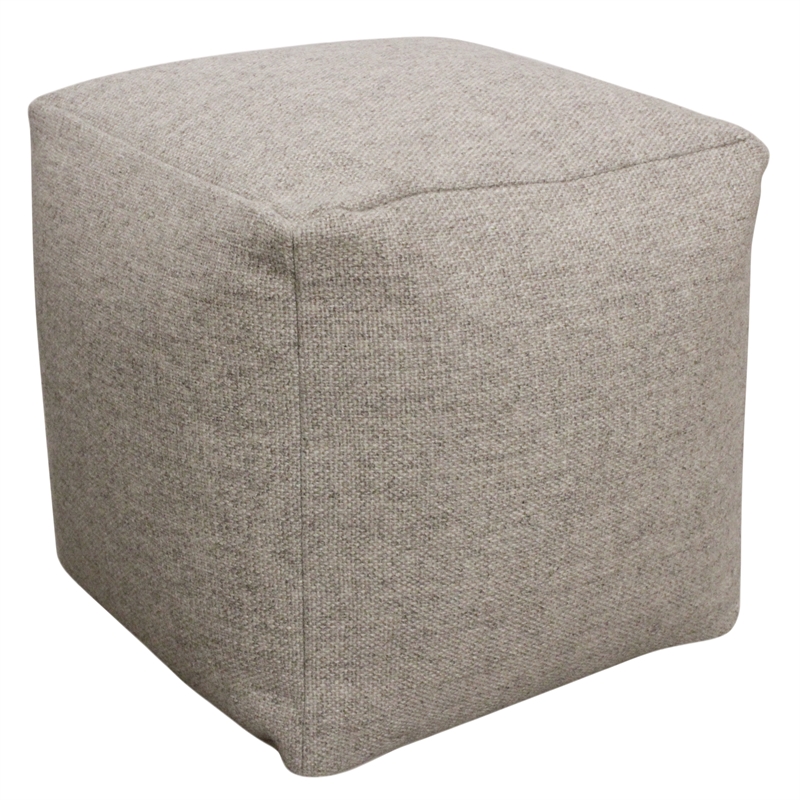 Pemberly Row Set of 5 - 2 Reclining Lounge Chairs and Sofa and 2 Handwoven Poufs