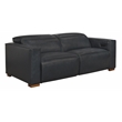 Pemberly Row Set of 5 - 2 Reclining Lounge Chairs and Sofa and 2 Handwoven Poufs