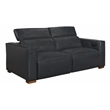 Pemberly Row Set of 5 - 2 Reclining Lounge Chairs and Sofa and 2 Handwoven Poufs
