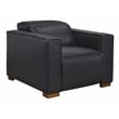 Pemberly Row Set of 3 - Leather 2 Reclining Lounge Chairs and Sofa in Blue