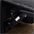 Pemberly Row Set of 3 Sofa Sets - 2 Recliner Arm Chairs and Couch in Black