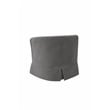Pemberly Row Set of 3 - Reversible Sleeper Sofa & 2 Swivel Barrel Chairs in Gray