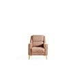 Pemberly Row Set of 3 Sofa Sets - 2 Velvet Fabric Chairs and Sofa in Copper