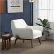 Pemberly Row Set of 3 - 2 Upholstered Armchairs and Genuine Leather Sofa