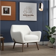 Pemberly Row Set of 3 - 2 Upholstered Armchairs and Genuine Leather Sofa