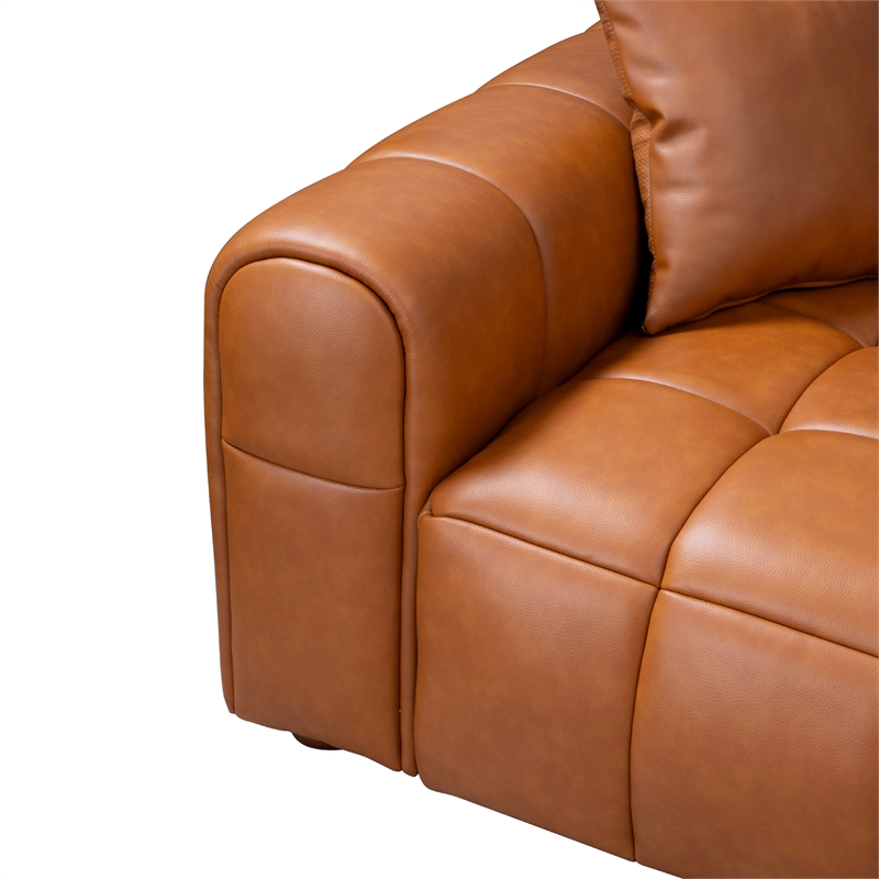 Pemberly Row Set of 3 Sofa Sets - 2 Accent Armchairs and Corner Sectional Couch