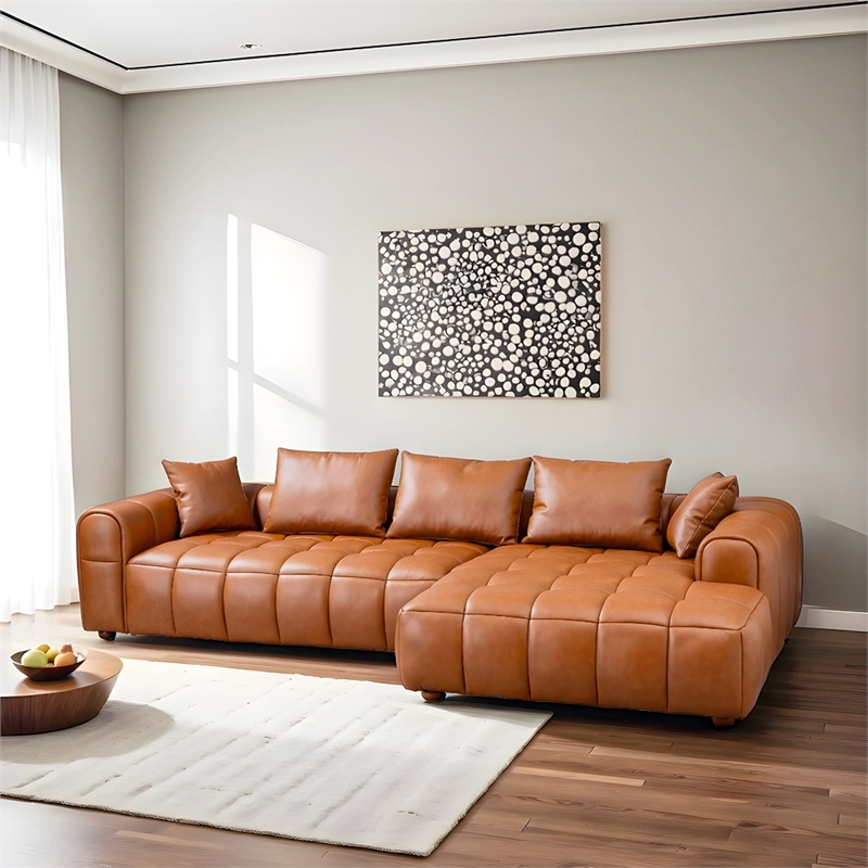 Pemberly Row Set of 3 Sofa Sets - 2 Accent Armchairs and Corner Sectional Couch