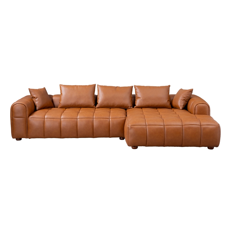 Pemberly Row Set of 3 Sofa Sets - 2 Accent Armchairs and Corner Sectional Couch