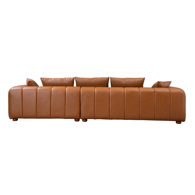 Pemberly Row Set of 3 Sofa Sets - 2 Accent Armchairs and Corner Sectional Couch