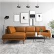 Pemberly Row Set of 3 Sofa Sets - 2 Accent Armchairs and Corner Sectional Couch