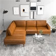 Pemberly Row Set of 3 Sofa Sets - 2 Accent Armchairs and Corner Sectional Couch
