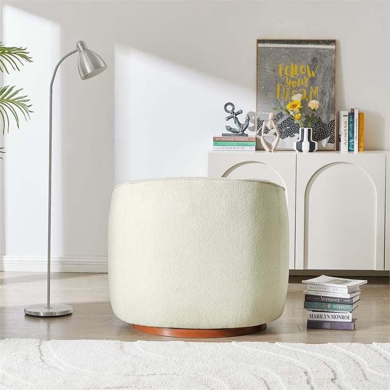 Pemberly Row Set of 3 - 2 Round Back Swivel Chairs and Corner Sectional Couch