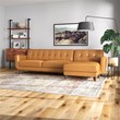 Pemberly Row Set of 3 Sofa Sets - 2 Accent Armchairs and Corner Sectional Couch