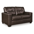 Pemberly Row Set of 4 Contemporary Leather Sofa Sets in Brown