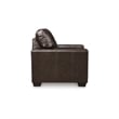 Pemberly Row Set of 3 Contemporary Leather Sofa Sets in Brown