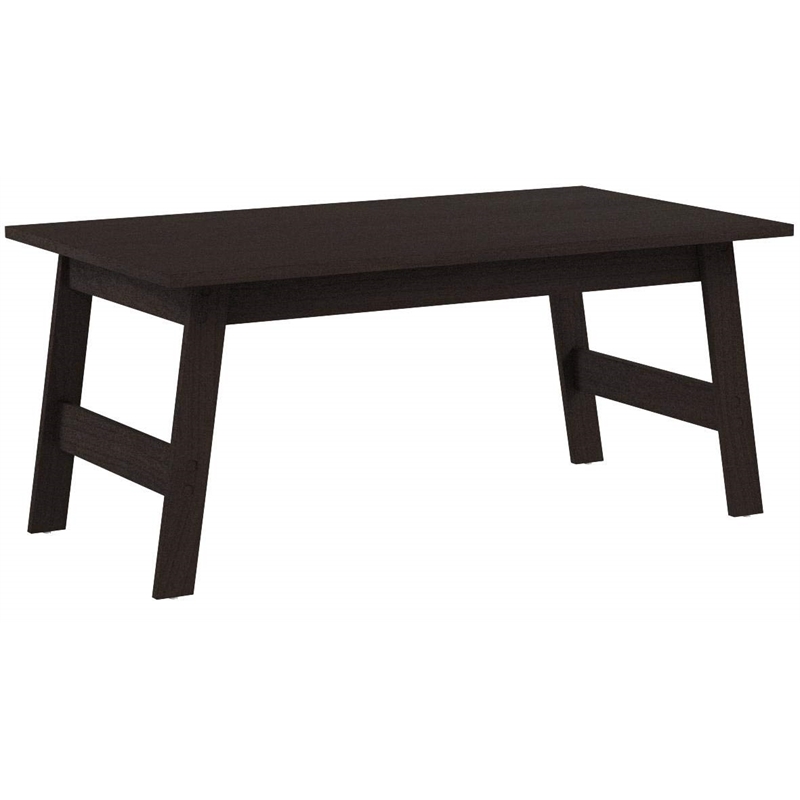 Pemberly Row 3Pcs Set Wood Accent Coffee Table and End Side Tables in Brown
