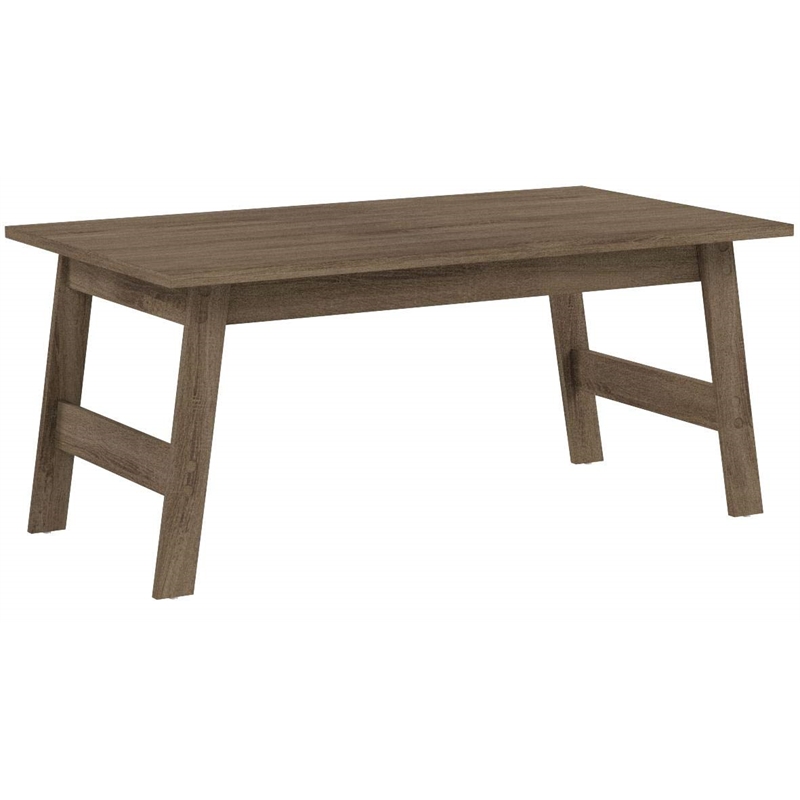 Pemberly Row 3Pcs Set Wood Accent Coffee Table and End Side Tables in Natural