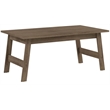 Pemberly Row 3Pcs Set Wood Accent Coffee Table and End Side Tables in Natural