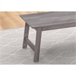 Pemberly Row 3Pcs Set Wood Accent Coffee Table and End Side Tables in Gray
