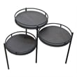 Pemberly Row Foldable Planter Stand in Modern Black on Solid Wood