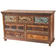 Pemberly Row 7-Drawer Reclaimed Solid Wood Dresser in Multi-Color