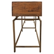 Pemberly Row Solid Wood 4-Drawer Solid Wood Console Table in Brown