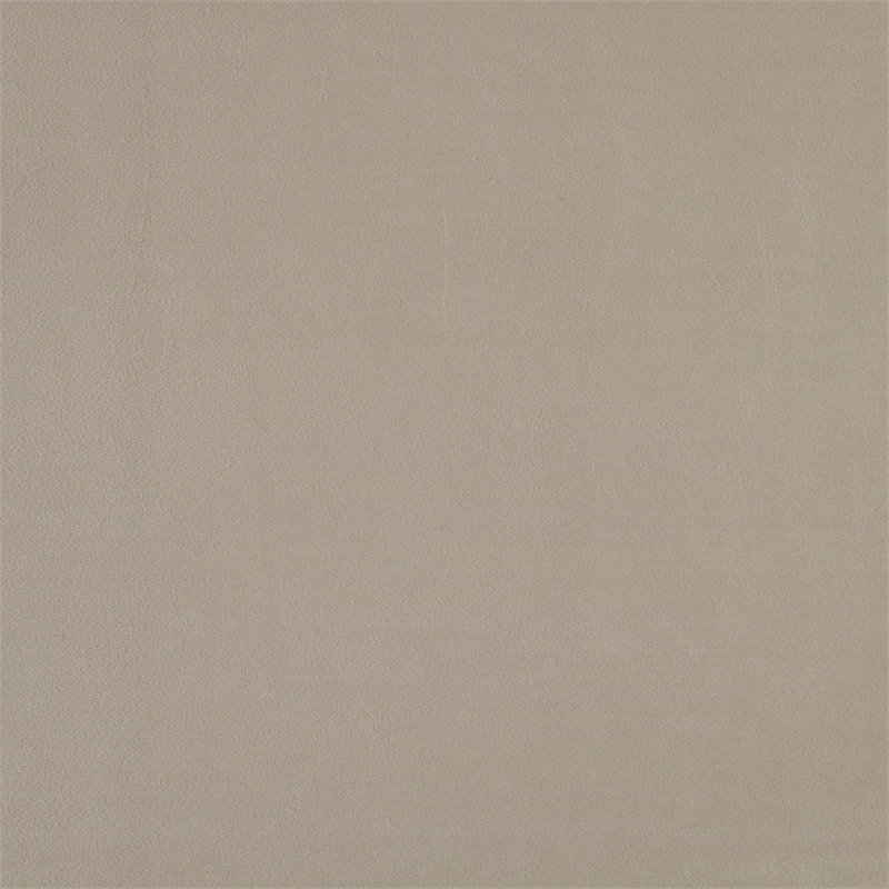 Pemberly Row Modern Wood Frame Velvet Twin Platform Bed in Light brown