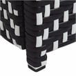 Pemberly Row Contemporary Aluminum Patio Trash Cans in Black (Set of 2)