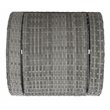 Pemberly Row Coastal Polyester Wicker/Steel Patio Trash Bin in Gray