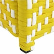 Pemberly Row Contemporary Aluminum Patio Trash Cans in Yellow (Set of 2)