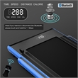 Pemberly Row Up To 7.5MPH 2.25HP Single Display Screen Treadmill in Blue