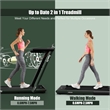 Pemberly Row Up To 7.5MPH 2.25HP Single Display Screen Treadmill in Green