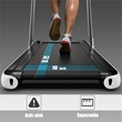 Pemberly Row Up To 7.5MPH 2.25HP Single Display Screen Treadmill in White
