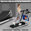 Pemberly Row Up To 7.5MPH 2.25HP Single Display Screen Treadmill in Silver