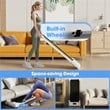 Pemberly Row Walking Pad with 265 lbs Capacity Remote Control Treadmill in Gray