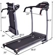 Pemberly Row 800W Folding Treadmill Electric Running Fitness Machine in Black