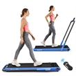 Pemberly Row 2.25HP 2 in 1 Navy Folding Under Desk Treadmill Remote Control