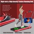 Pemberly Row 2.25HP 2 in 1 Red Folding Under Desk Treadmill with Remote Control