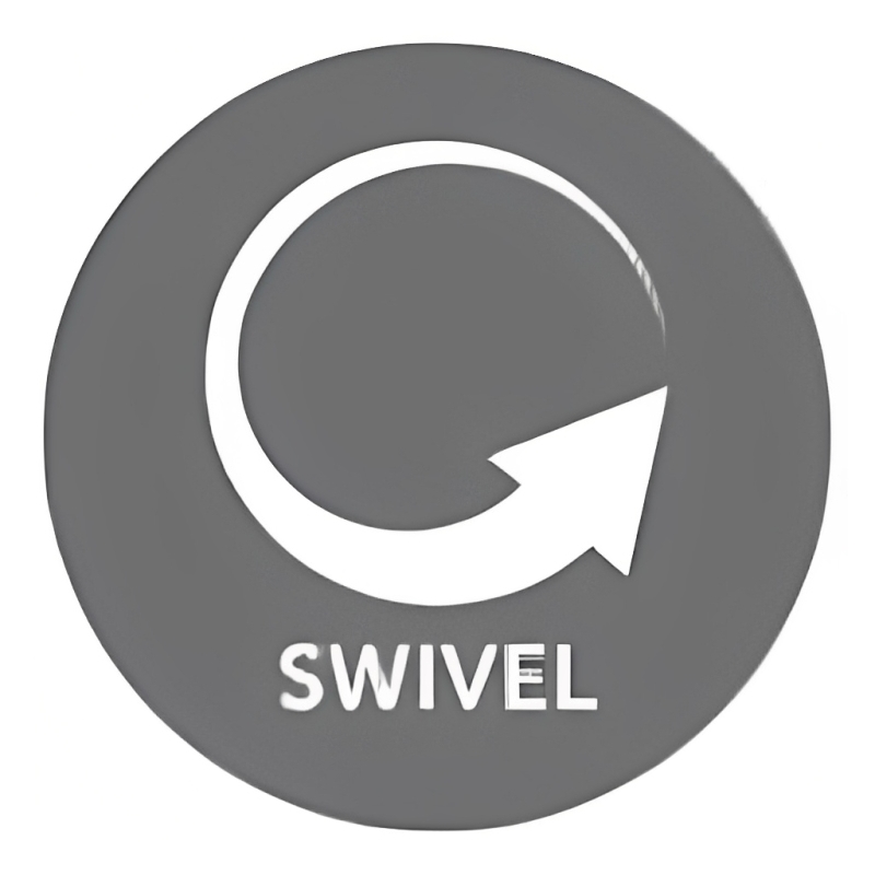 Pemberly Row Set of 2 Vintage Brown All Italian Leather Swivel Club Chair