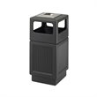 Pemberly Row Set of 2 Large Recessed Panel Side Opening Receptacle with Urn
