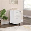 Pemberly Row Engineered Wood 3-Drawer Mobile File in White Finish