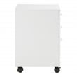 Pemberly Row Engineered Wood 3-Drawer Mobile File in White Finish