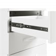 Pemberly Row Engineered Wood 3-Drawer Mobile File in White Finish